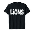 Lion Vibes Sports Junior High School T-Shirt - Trendy Graphic Men Women