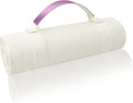 4’9” x 6’3” White Lightweight Water-Resistant Canvas Mat – Picnic, Outdoor, Beach, Park, Camping, Toy Mat