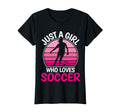 Just Who Loves Soccer Soccer Player T-Shirt - Trendy Graphic Unisex