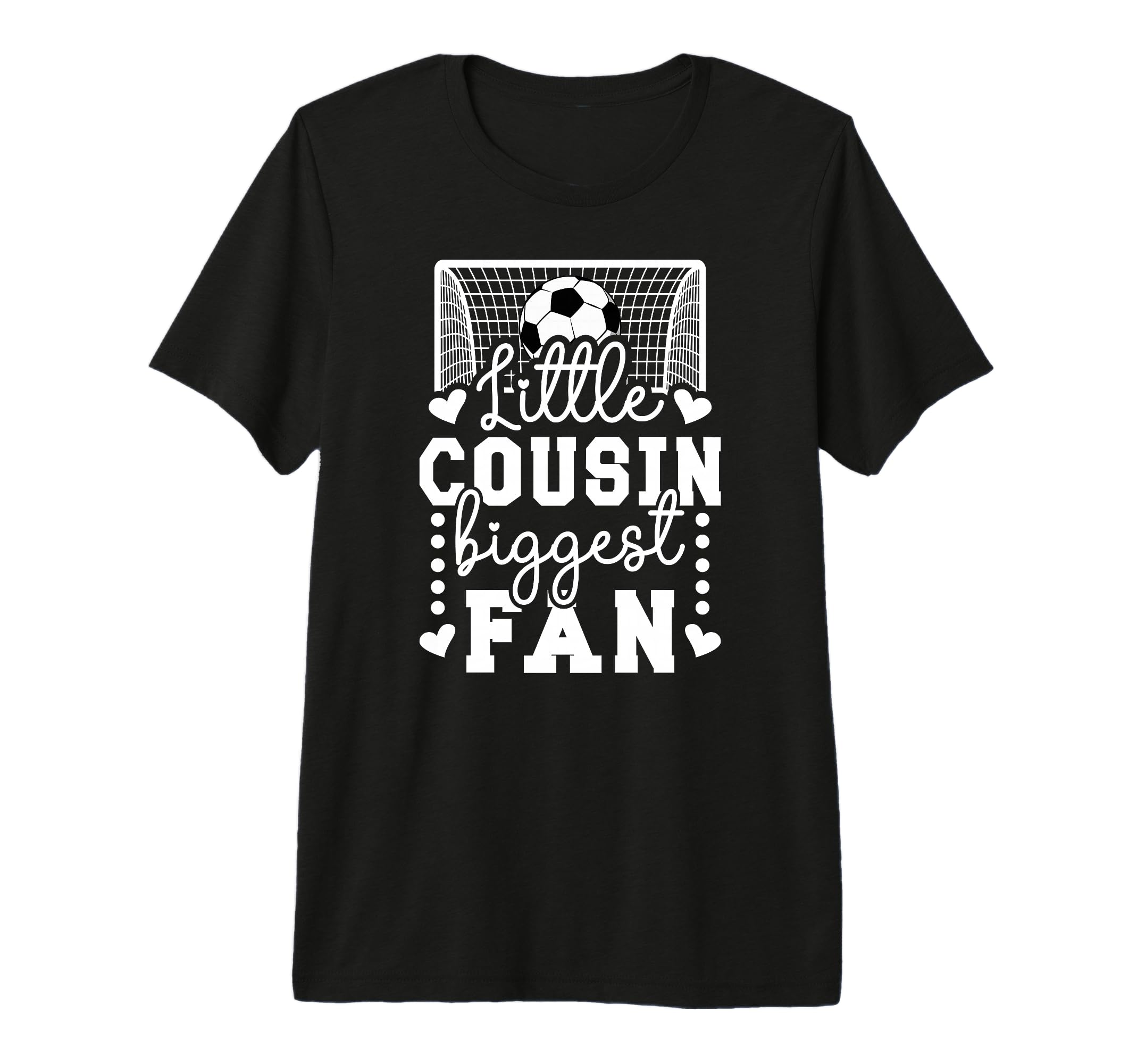 Little Cousin Soccer Goalie Cousin T-Shirt - Fun Novelty Design Men Women
