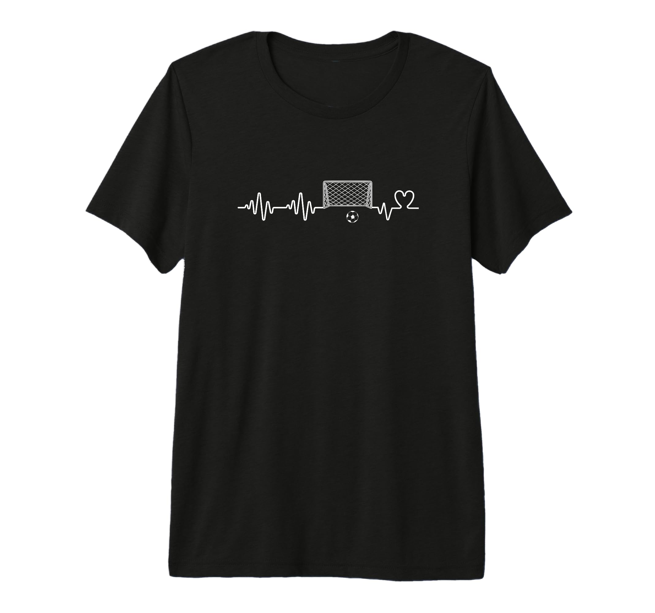Soccer Player Heartbeat Funny Soccer T-Shirt - Novelty Apparel Men Women