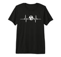 Soccer Heartbeat Soccer Ball Heartbeat T-Shirt - Novelty Apparel Unisex