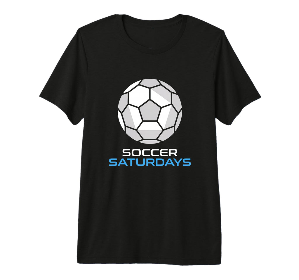 Soccer Saturdays Soccer Mom And Dad T-Shirt - Unique Graphic for Adults