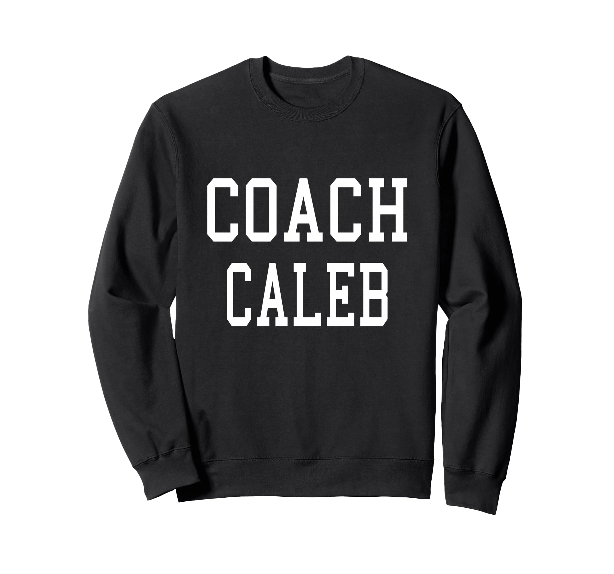 Coach Caleb Custom Football Sweatshirt - Aesthetic Graphic for Adults