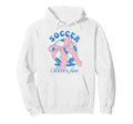 Soccer Fan Coquette Bow Hoodie - Minimalist Print Men Women