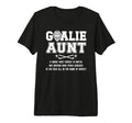 Hockey Goalie Aunt Hockey Keeper Aunt T-Shirt - Unique Graphic for Adults