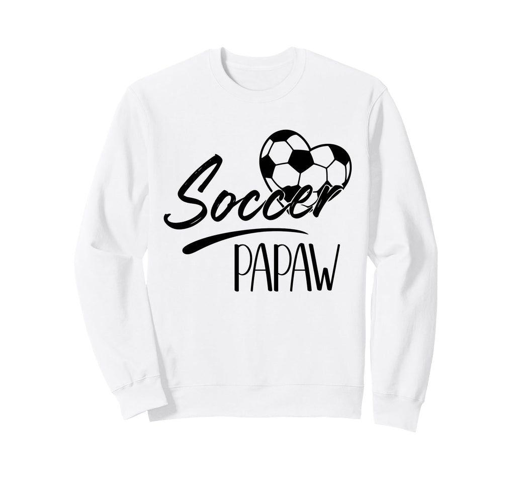 Soccer Papaw Heart Family Matching Sweatshirt - Novelty Apparel Unisex