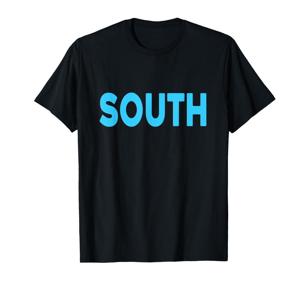 Blue South Team Colors Spirit Sports T-Shirt - Custom Art Print Unisex