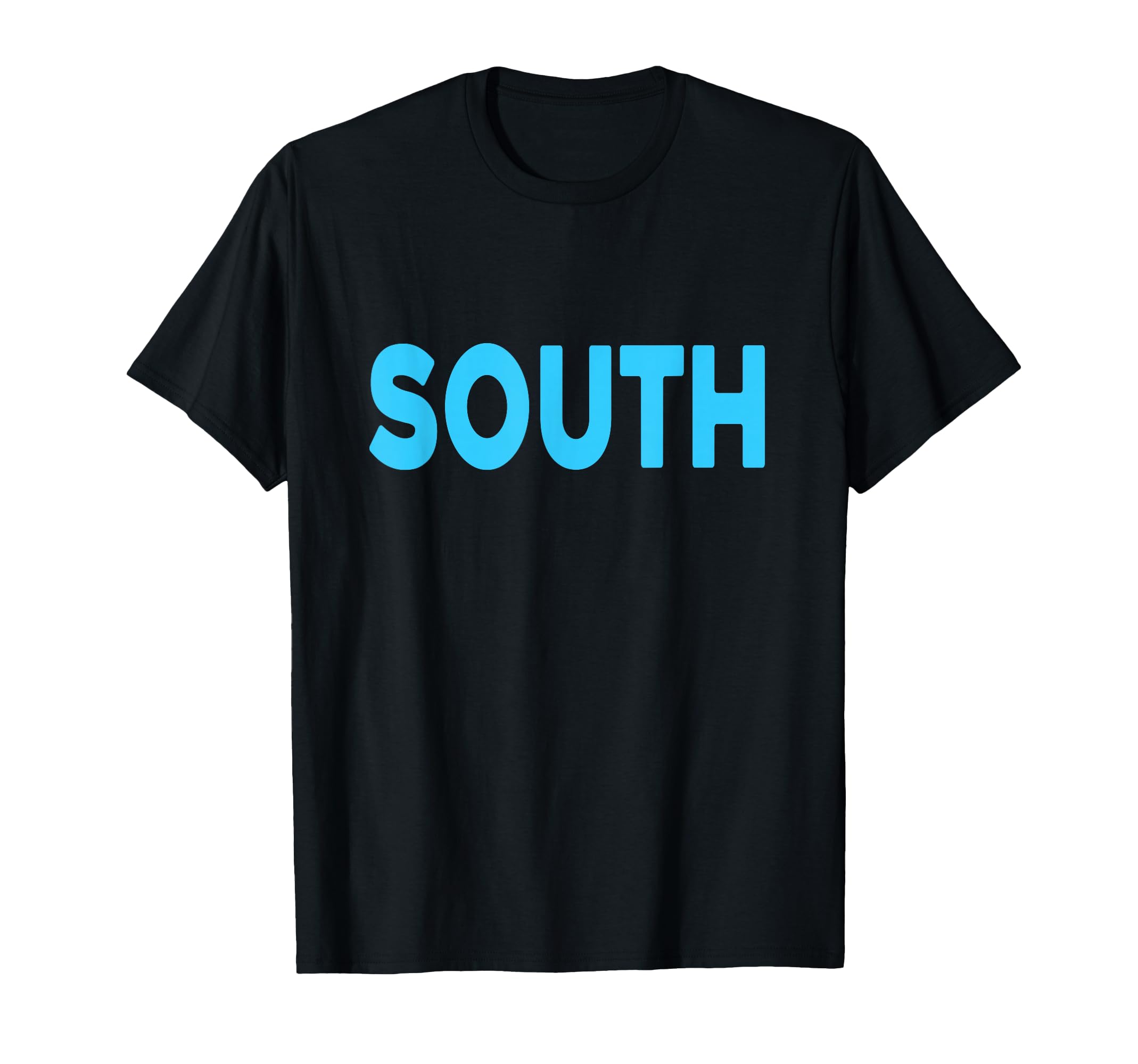 Blue South Team Colors Spirit Sports T-Shirt - Custom Art Print Unisex