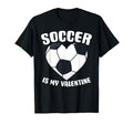 Valentine Soccer Sport Player T-Shirt - Casual Everyday Wear for Adults