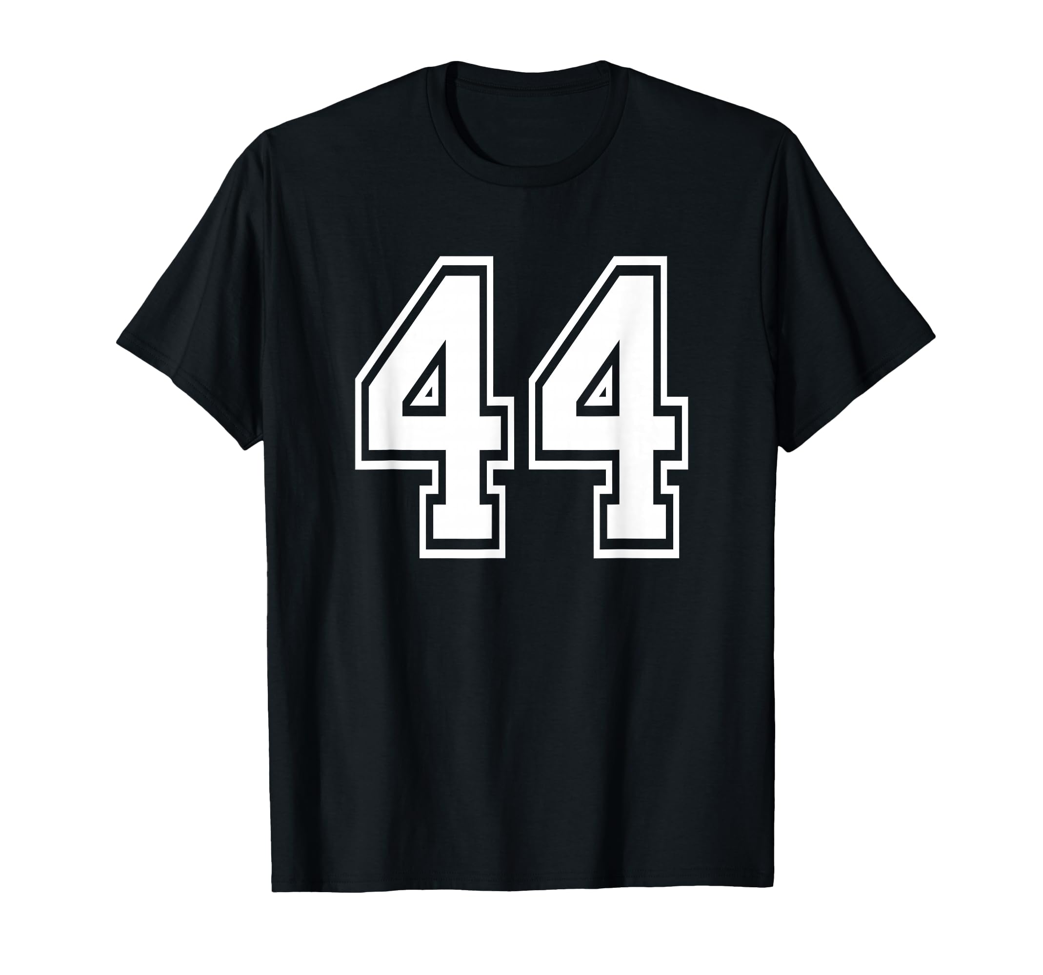 Number 44 Numbered Uniform Sports Jersey T-Shirt - Custom Art Print Unisex