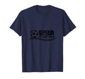 Soccer Is Life Life I Just Drive Navy T-Shirt - Trendy Graphic for Adults