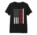 American Flag Red Soccer Balls Football T-Shirt - Trendy Graphic Unisex