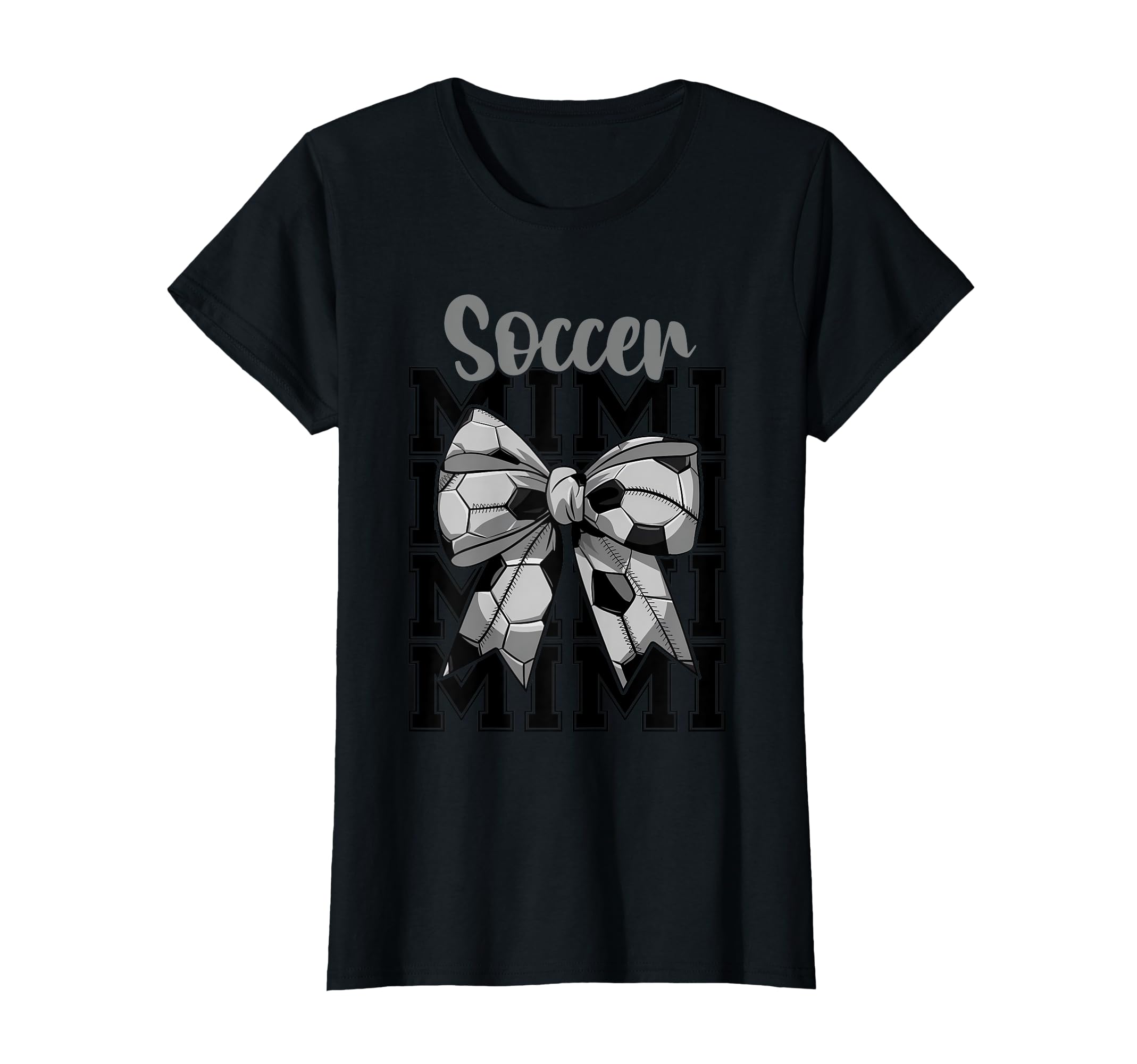 Soccer Mimi Coquette Bow Biggest Fan T-Shirt - Novelty Apparel Men Women