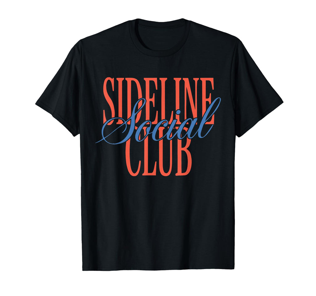 Sideline Social Club Baseball Soccer Mom T-Shirt - Unique Graphic Unisex