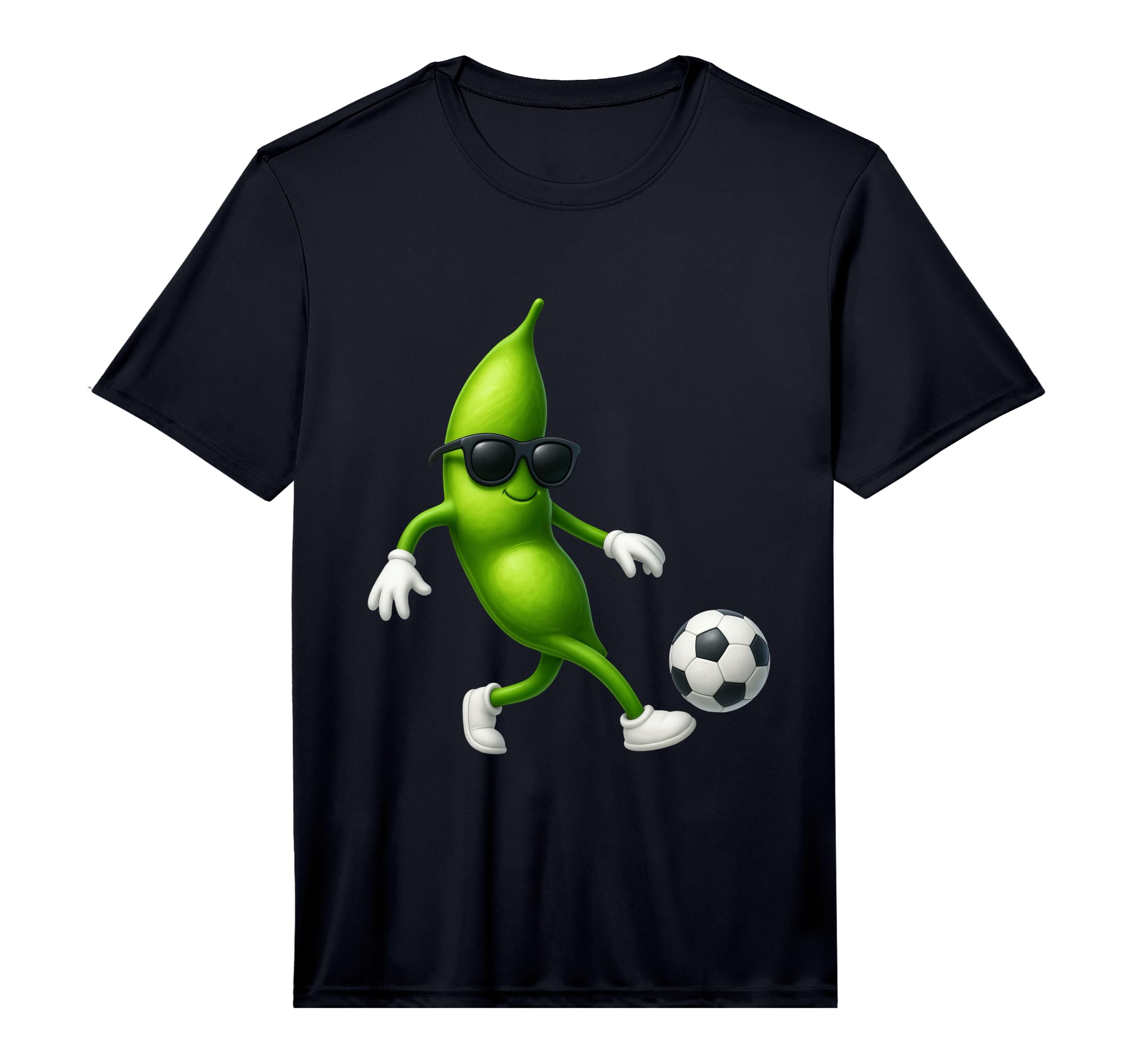 Mens Edamame Soccer Performance T-Shirt - Novelty Apparel Unisex
