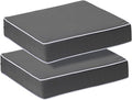 PNP FKJP 2 Pack Outdoor Chair Cushion 20" X 20" X 4", Waterproof Outdoor Seat Cushions with Non-Skid Ties,Dark Gray (Cushion + Cover)