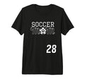 Number 28 Soccer Mom Mothers Day 28 Player T-Shirt - Unique Graphic Unisex