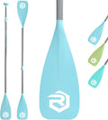 SUP Paddle - Paddle Board Paddle 4 Piece Stand Up Paddleboard Paddles Lightweight Floating Kayak Paddle - Light Blue - Lake Green - Light Green