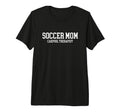 Soccer Mom Always Carpool Therapist T-Shirt - Minimalist Print for Adults