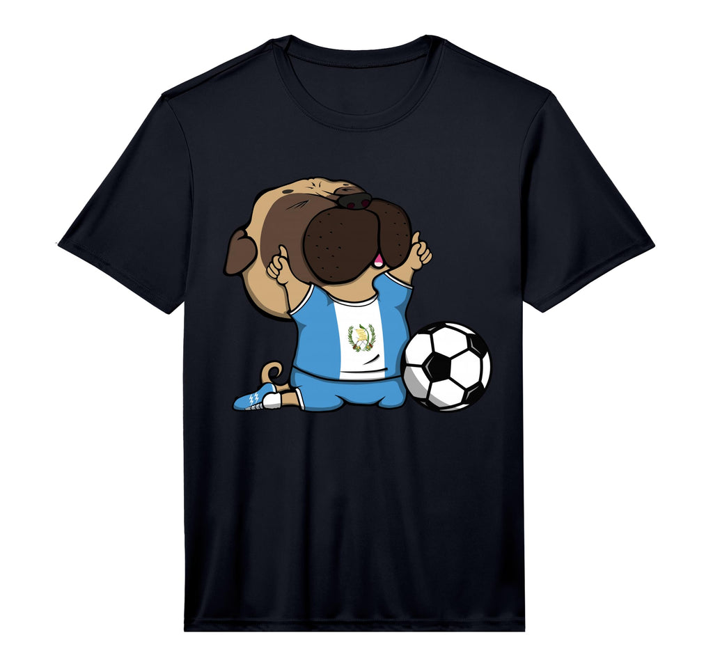 Pug Guatemala Soccer Fans Jersey T-Shirt - Unique Graphic Unisex