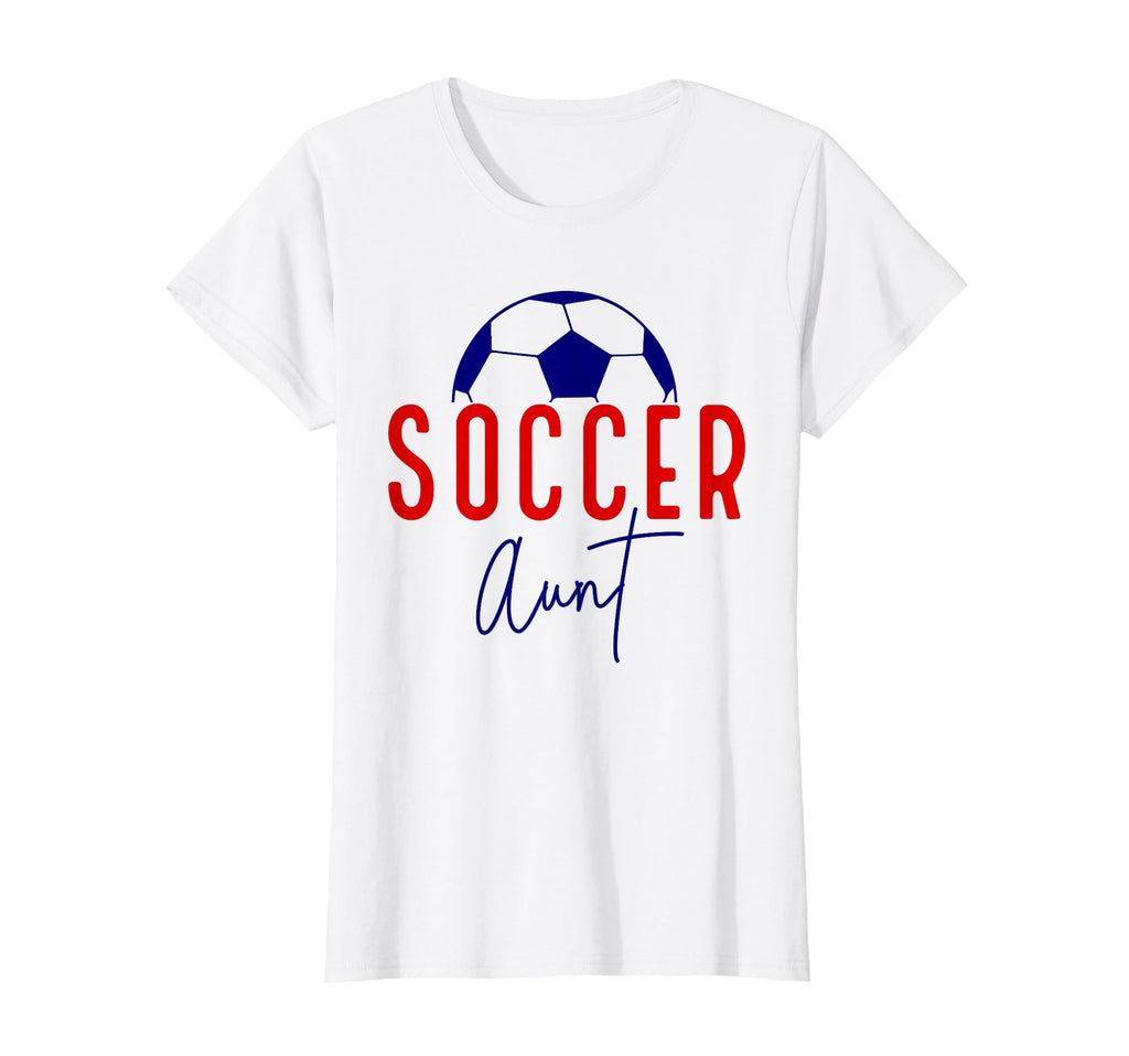 Soccer Aunt Soccer Ball Auntie T-Shirt - Streetwear Style for Adults
