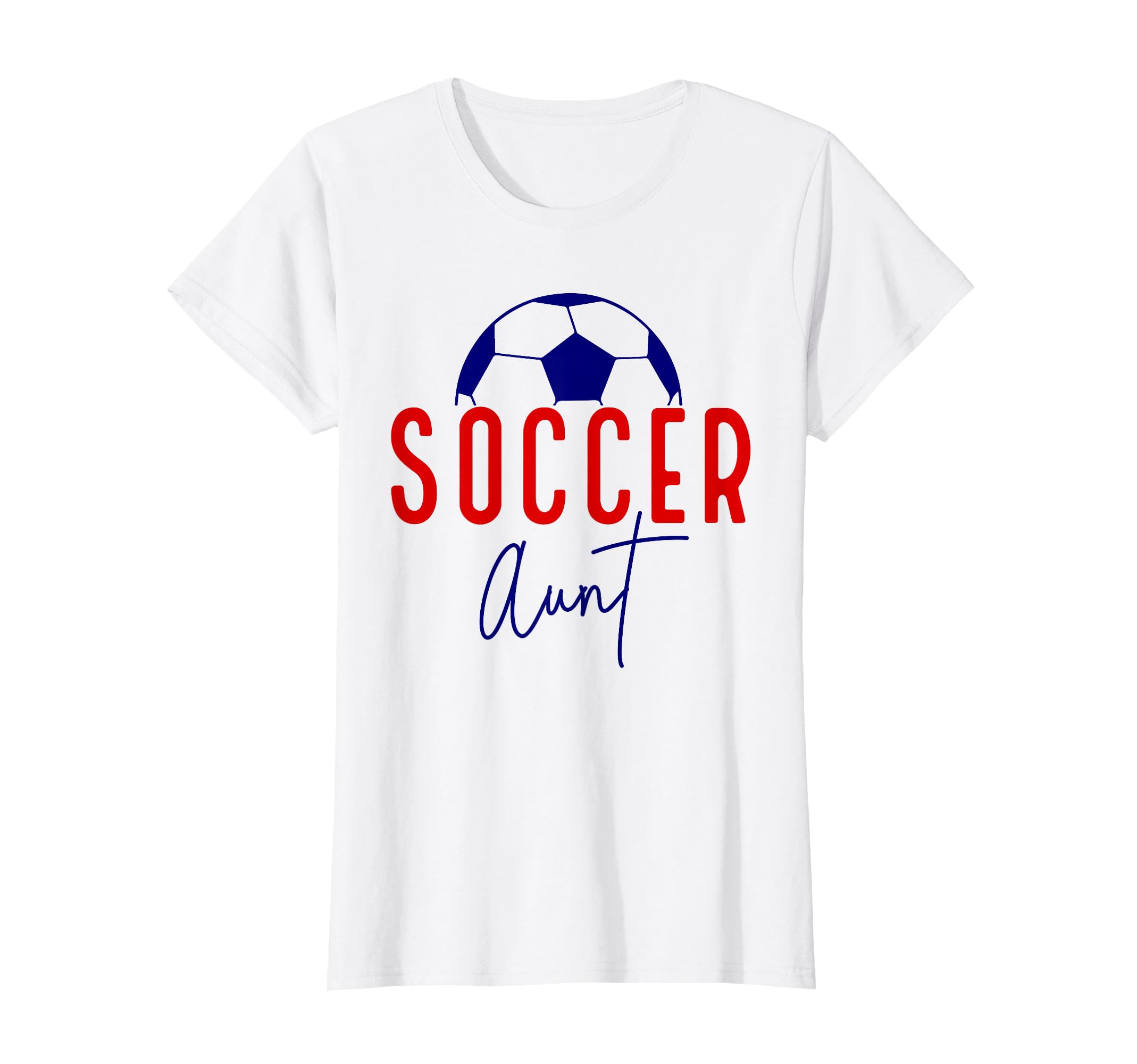 Soccer Aunt Soccer Ball Auntie T-Shirt - Streetwear Style for Adults