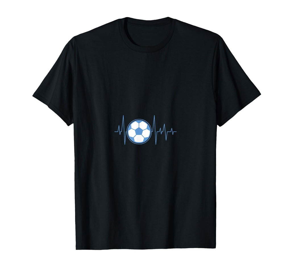 Soccer Heartbeat Pulse Soccer Lovers T-Shirt - Aesthetic Graphic Unisex