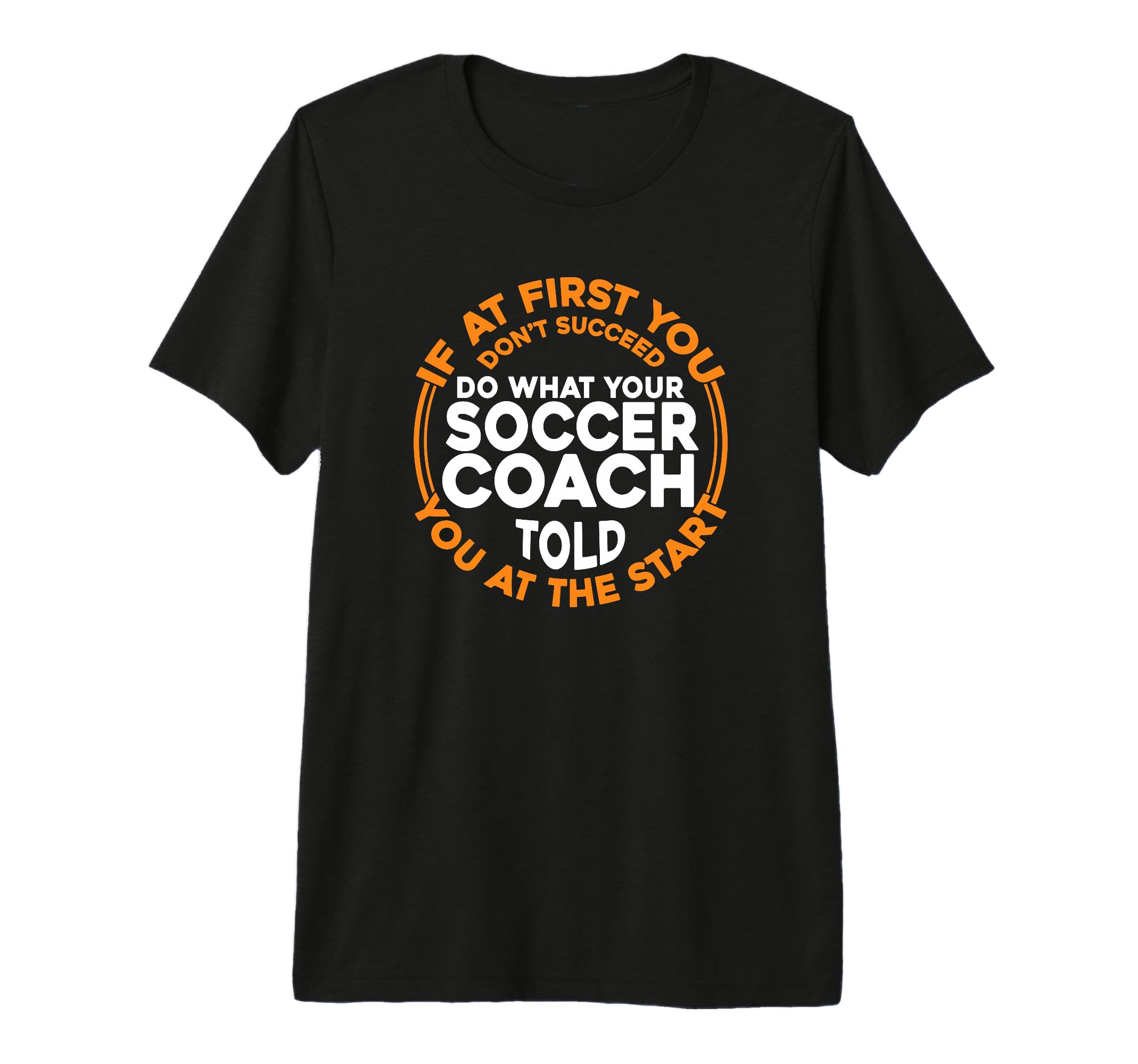 Mens Soccer Coaching Training Trainer T-Shirt - Minimalist Print Unisex