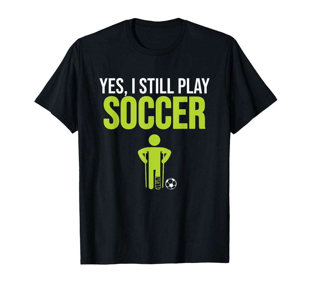 Still Play Soccer Sports Player T-Shirt - Minimalist Print for Adults