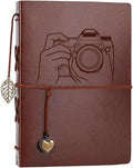 Photo Album 4x6 160 Photos, Leather Photo Albums with Writing Space With 30 Writing Paper, Travel Family Wedding Kids Graduation Ultrasound Baby Picture Album Scrapbook Photo Album