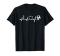 Soccer Heartbeat I Love Soccer Funny T-Shirt - Custom Art Print Men Women
