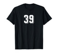 Number 39 80S 90S Soccer Team Jersey T-Shirt - Trendy Graphic Men Women