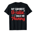 Proud Soccer Goalie Nanny Soccer T-Shirt - Minimalist Print Men Women