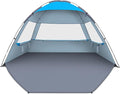 Gorich Beach Tent Sun Shelter for 3/4-5/6-7/8-10 Person with UPF 50＋ UV Protection, Lightweight & Easy Setup Beach Shade Canopy, Portable Beach Shade Tent Beach Cabana
