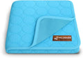 Dog Cooling Mat- Ice Silk Summer Comfort, Self Cooling, Non-Slip Dog Pad, Durable & Washable, Mat for Medium Dogs 50x65 cm, Support Shelter Dogs with Every Purchase (Blue)