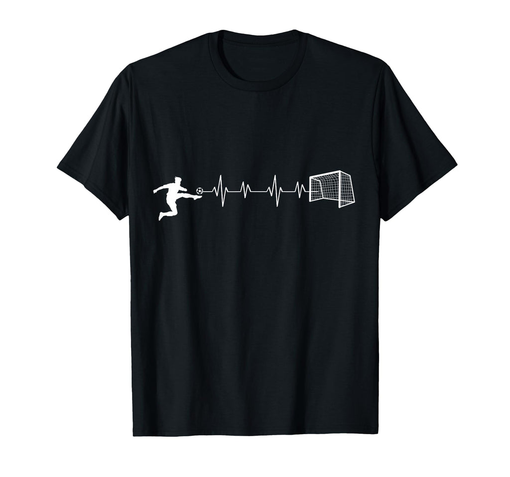 Soccer Player Kicking Ball Sports Lover T-Shirt - Minimalist Print Unisex