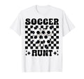 Soccer Aunt Soccer Auntie Coquette Bow T-Shirt - Unique Graphic for Adults