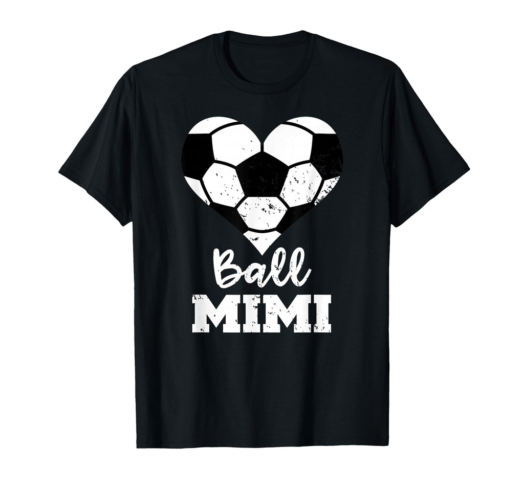 Ball Mimi Funny Soccer Heart T-Shirt - Streetwear Style for Adults