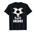 Ball Mimi Funny Soccer Heart T-Shirt - Streetwear Style for Adults