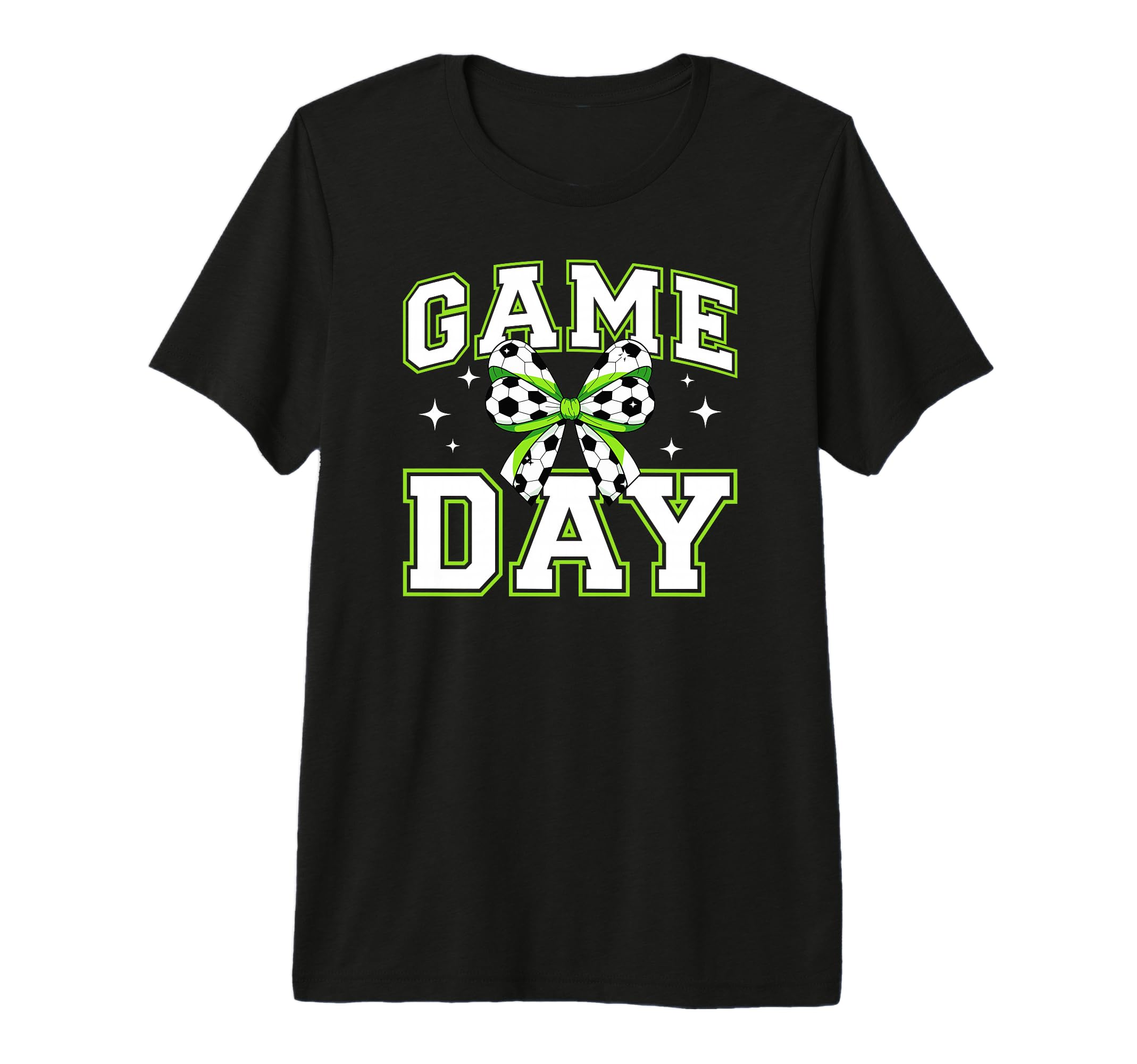 Game Day Coquette Soccer Game Day T-Shirt - Minimalist Print for Adults