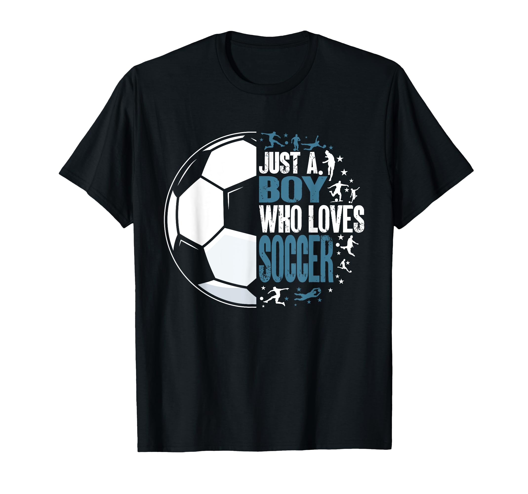 Funny Just Who Loves Soccer T-Shirt - Fun Novelty Design for Adults