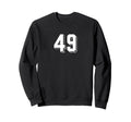 Number 49 80S 90S Soccer Team Jersey Sweatshirt - Novelty Apparel Unisex