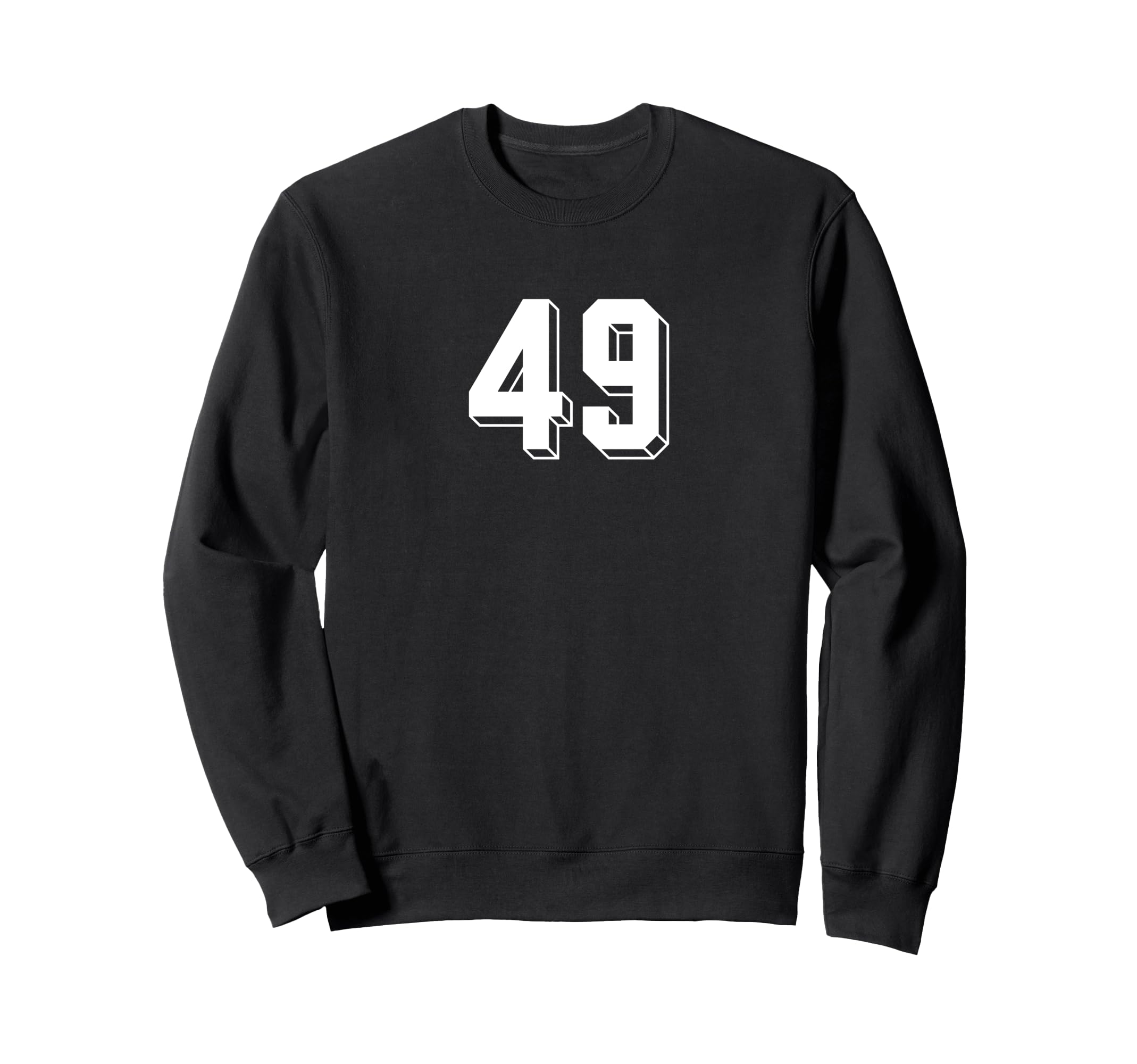 Number 49 80S 90S Soccer Team Jersey Sweatshirt - Novelty Apparel Unisex