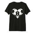 Soccer Number 8 Jersey Funny Soccer T-Shirt - Streetwear Style for Adults