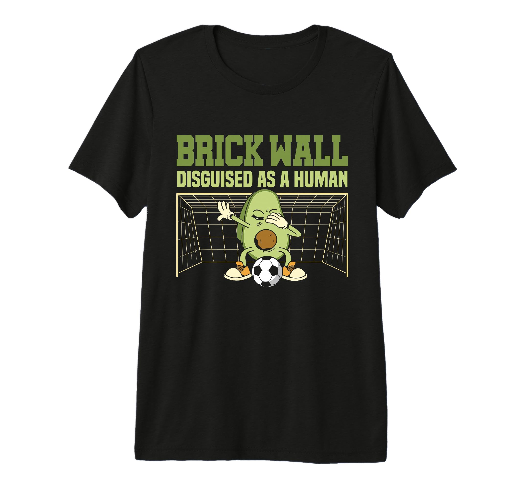 Avocado Goalie Brick Wall Disguised As T-Shirt - Aesthetic Graphic Unisex