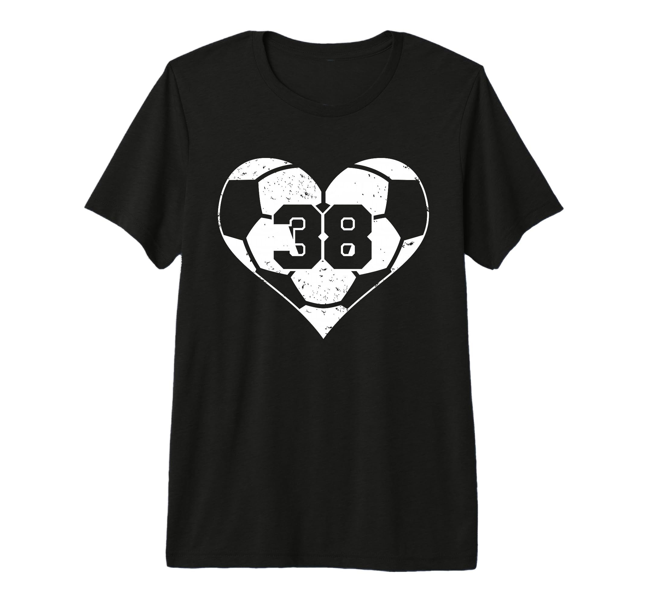 Soccer Number 38 Jersey Funny Soccer T-Shirt - Custom Art Print for Adults