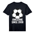 Mens Awesome Since 2008 18Th Birthday T-Shirt - Trendy Graphic for Adults