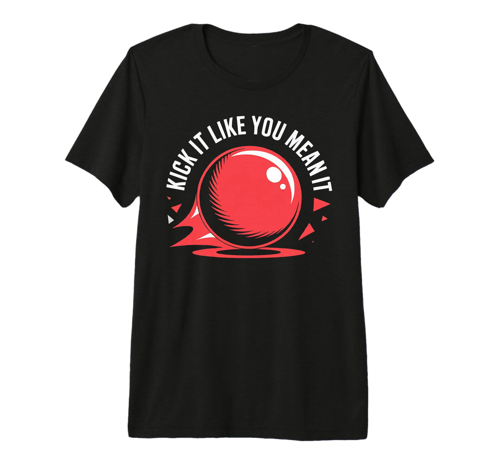 Love Kickball Player Soccer Baseball T-Shirt - Minimalist Print for Adults