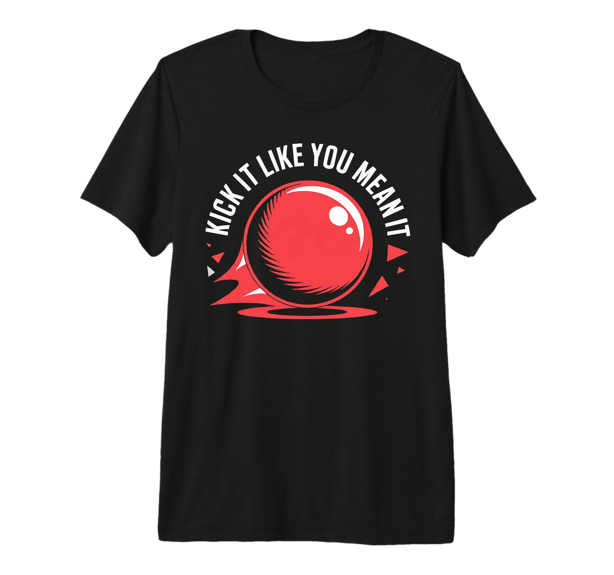 Love Kickball Player Soccer Baseball T-Shirt - Minimalist Print for Adults